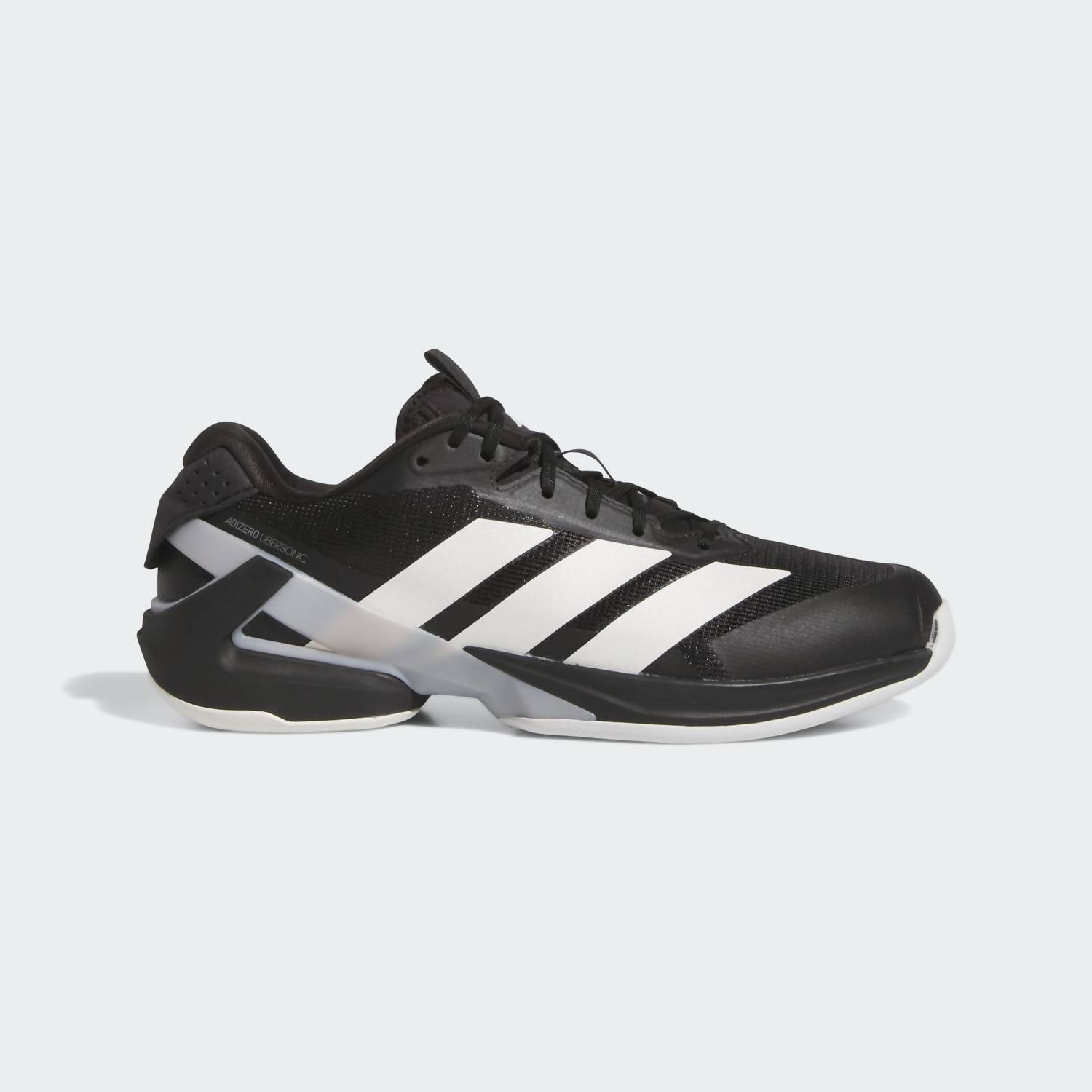 New Adidas Men's Ubersonic 5 Tennis Shoes In Core Black / Zero Metalic / Silver